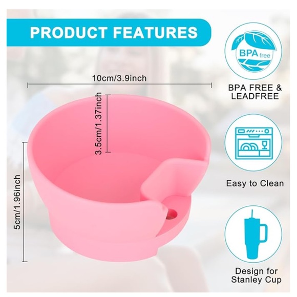 Blue Snack Bowl for Stanley 40 oz Tumbler with Handle - Picture 5 of 6